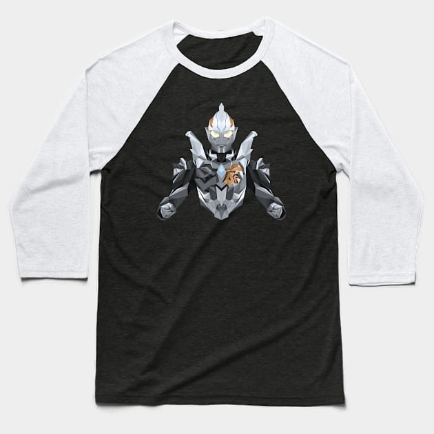 Ultraman Trigger Dark (Low Poly Style) Baseball T-Shirt by The Toku Verse